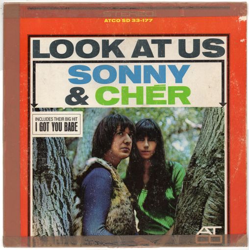 LP Sonny & Cher 'Look at Us' (арыгінальны прэс)