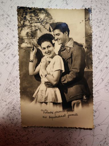 Фотография с почтовой маркой. Испания.