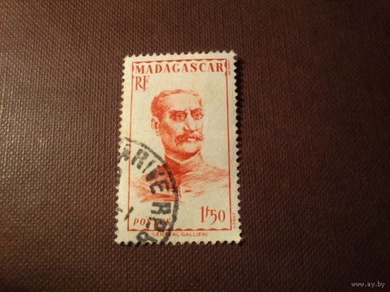 Французский Мадагаскар 1946 г.Маршал Джозеф Галлиени (1849-1916).