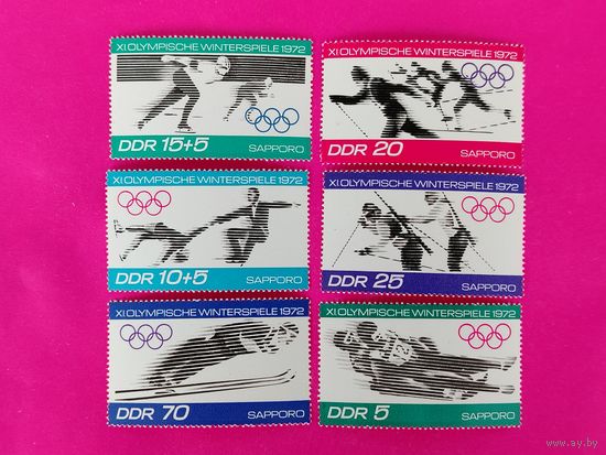 ГДР. Спорт. ( 6 марок ) 1971 года. 11-9.
