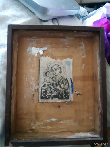 Оклад киот старинный под икону.