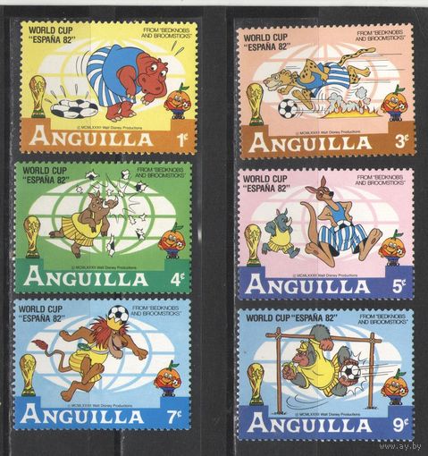 Ангилья. 1982г. Дисней. Футбол. (ЧМ Испания-82)