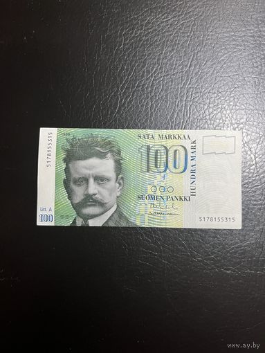 Финляндия 100 марок 1986 г. P-115a(1).