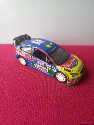 Ford Focus WRC 2008 Burago, 1:32. Машинка. Моделька. Бураго.