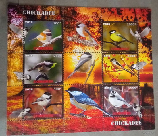 СЕРИЯ Блоков птицы  фауна MNH