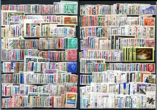 Марки разных стран 1 - 500+ марок - гашёные. #O-W-132-D-1
