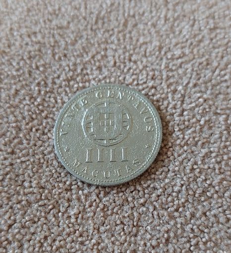 Ангола Португальская 20 сентаво 4 макуты 1928
