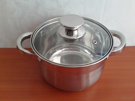 Кастрюля со Стеклянной Крышкой - 2,9 литра.