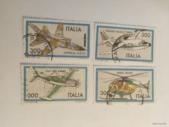 Италия  1972 4 м  самолеты