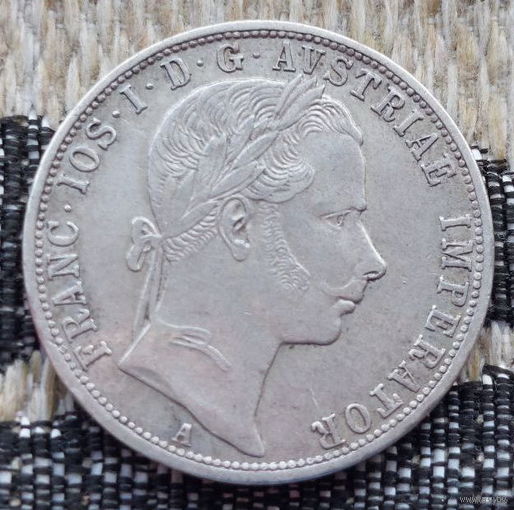 Австро-Венгрия 2 кроны 1859 года, UNC. Серебро! Сторгуй за свою цену, предложи обмен! Y100-2