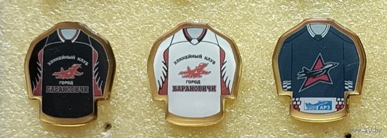 Хоккей ХК Авиатор Барановичи, любой значок по 10 р. (крепление - цанга)