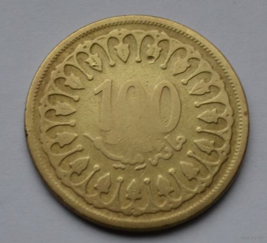 Тунис, 100 миллимов 1993 г.