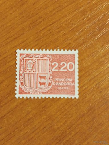 1988 Андорра французская почта герб MNH** выпускалась одиночкой (1-12)