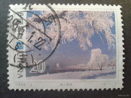 Китай 1995 деревья цветут