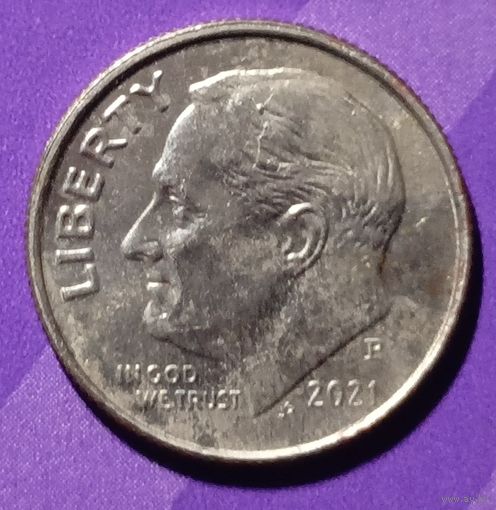 10 центов 2021 г США