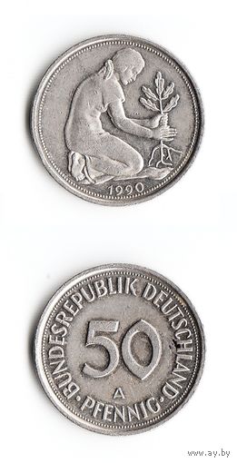 50 пфеннигов Германия 1990 года(A)