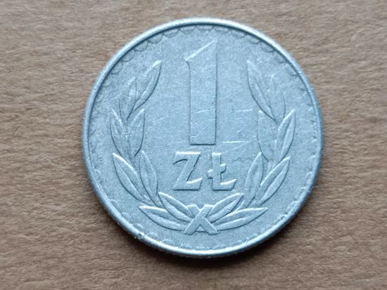 Польша 1 злотый, 1987г. (D-107)