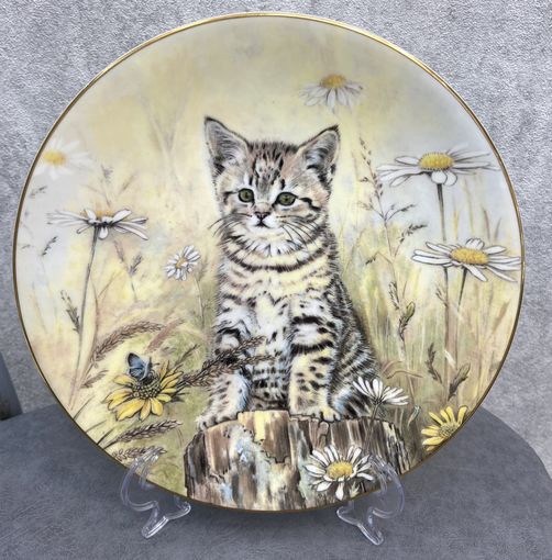 Декоративная тарелка Royal Worcester ФАНТАЗИЯ ТИГРА Англия 1985 год 21 см.