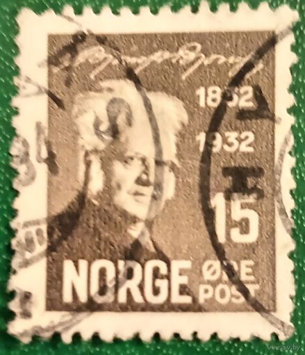 Норвегия 1932. Норвежский писатель Бьёрнстьерне Бьёрнсон 1832-1910