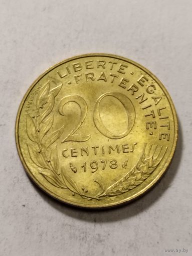 Франция 20 сантим 1978