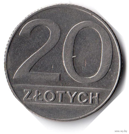 Польша. 20 злотых. 1989 г.