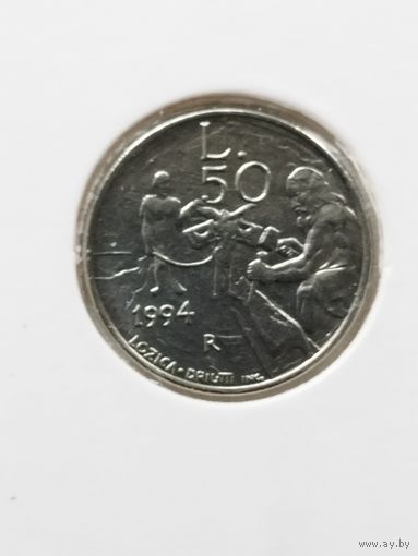 Сан Марино 50 лир 1994 г.