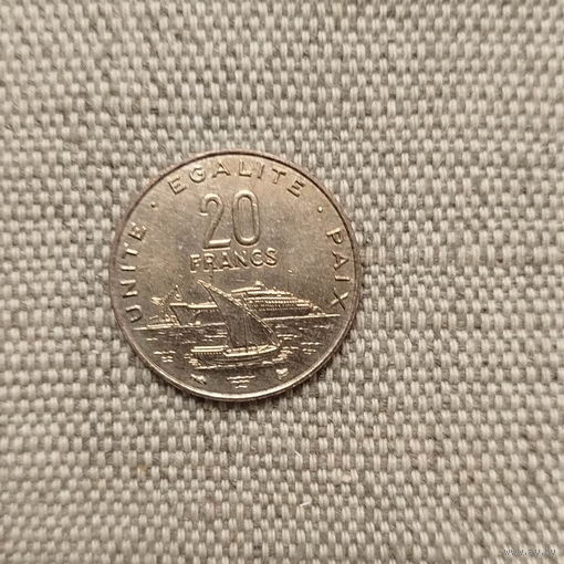 Джибути 10 франков 1996 г