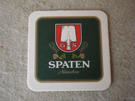 Подставка под пиво (бирдекель) "SPATEN" (Германия).(1).