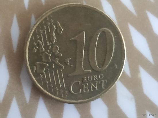 10 евроцента Нидерланды 2000 год.