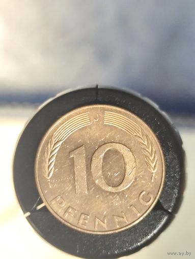 Германия 10 пфеннигов 1991 J          -2-