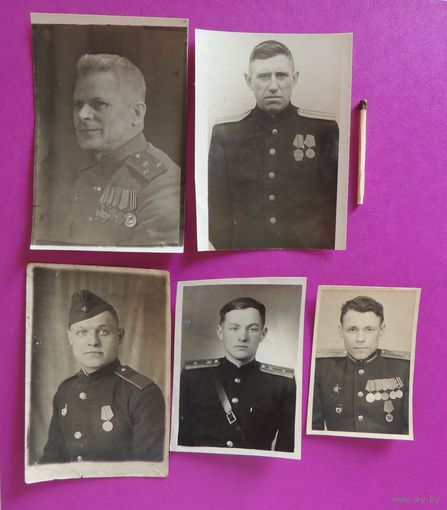 Фото "Фронтовики" (4*6, 6*9 см), 1940-1950-е гг.