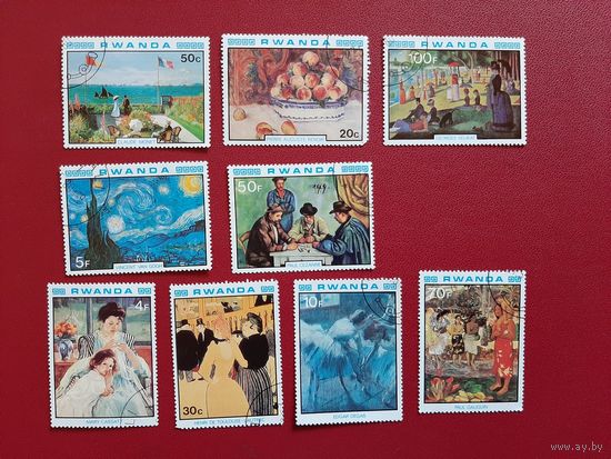Живопись импрессионистов 1980 год Руанда