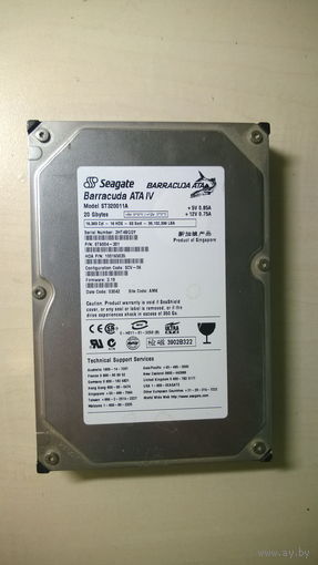 Жёсткий диск винчестер HDD Seagate Baracuda ATA IV ST320011A IDE 3,5" 20Gb.