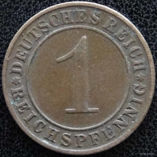 YS: Германия, 1 рейхспфенниг 1934D, KM# 37 (1)