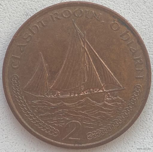 Остров Мэн 2 пенса 2001 г.