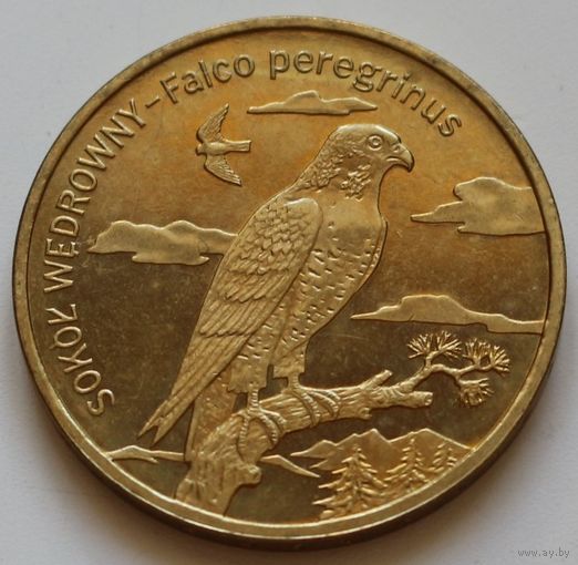 Польша 2 злотых 2008 год "Сапсан"