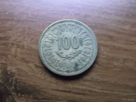 Тунис 100 миллимов 1983