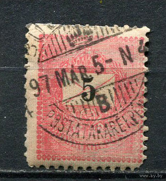 Венгрия - 1888/1898 - Письмо 5К (перф. 11 1/2:11 1/2) - [Mi.30A] - 1 марка. Гашеная.  (Лот 30EQ)-T7P7