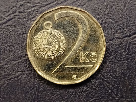 2 кроны Чехия.