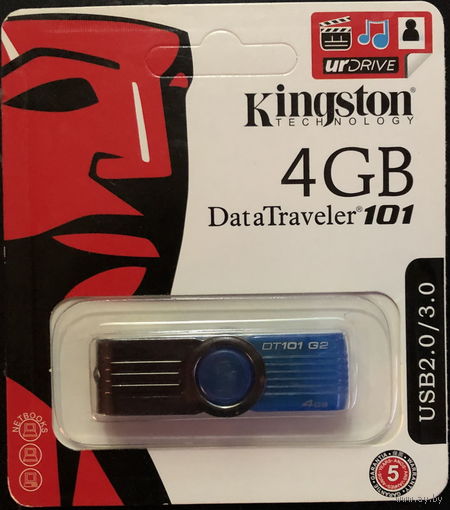 USB Flash Kingston DataTraveler 101 G2 4 Гб (DT101G2/4GB)