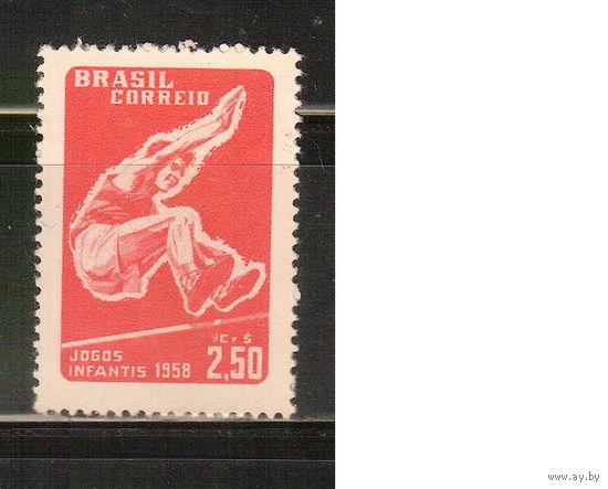 Бразилия -1958(Мих.930)  **  , Спорт,  (одиночка)