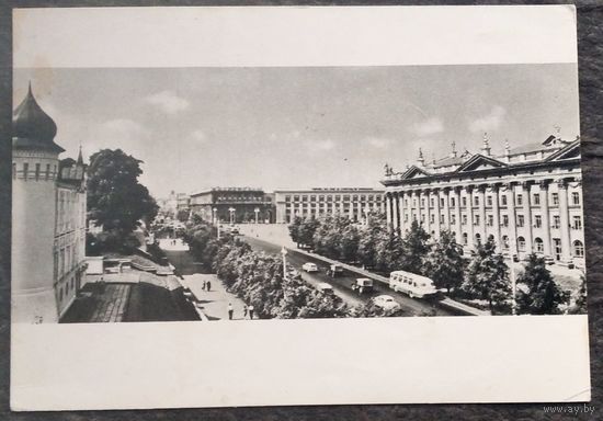 Минск. Ленинский проспект. 1969 г. Чистая.