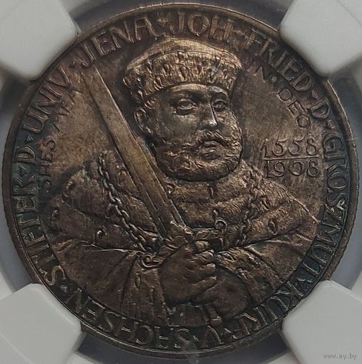 2 марки 1908 Саксен-Веймар-Эйзенах MS-66 NGC
