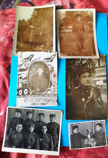 Фото воинов Советской армии.