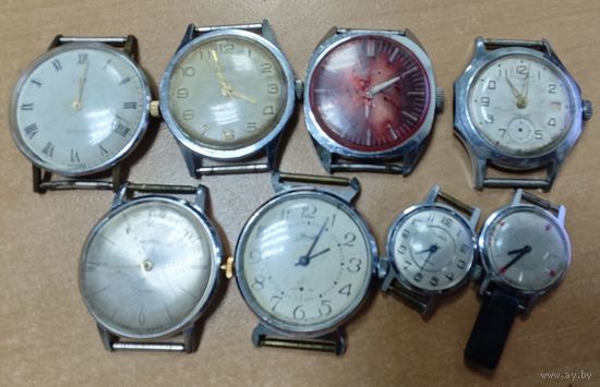 Лот советских часов.