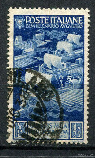 Королевство Италия - 1937 - Флот 1,25L - [Mi.583] - 1 марка. Гашеная.  (Лот 43AN)