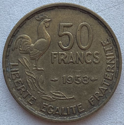 Франция 50 франков 1953 г.