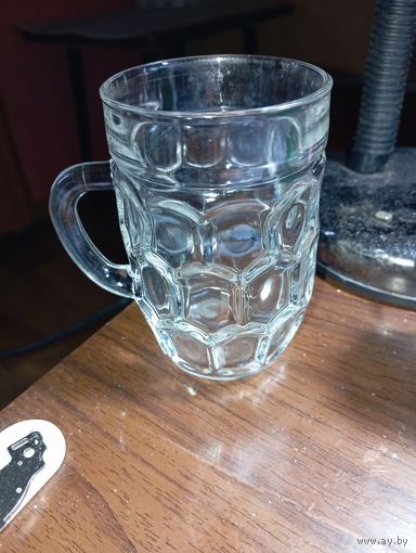 Пивная кружка ( бакал ) " Соты " 0,25 L . Клеймо ( 29 ) .