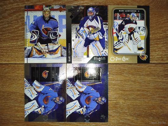 Хоккейные карточки.НХЛ. ВРАТАРИ.Atlanta Thrashers. 5 КАРТ