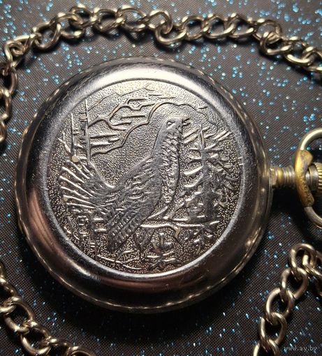 Часы молния ссср глухарь  с цепочкой распродажа коллекции